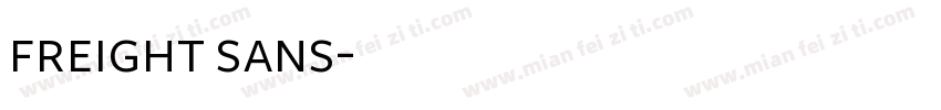 freight sans字体转换